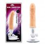 Wibrator realistyczny z regulowaną przyssawką Real Touch XXX cielisty 23 cm - 2